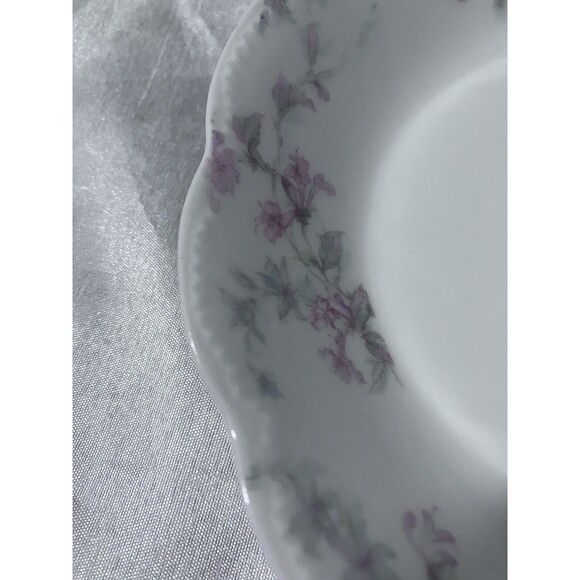 Antique Haviland Limoges NOVA ROSE Princess Sauce Bowl 7’ pink Blue Fleur - Picture 13 of 16